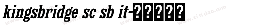 kingsbridge sc sb it字体转换